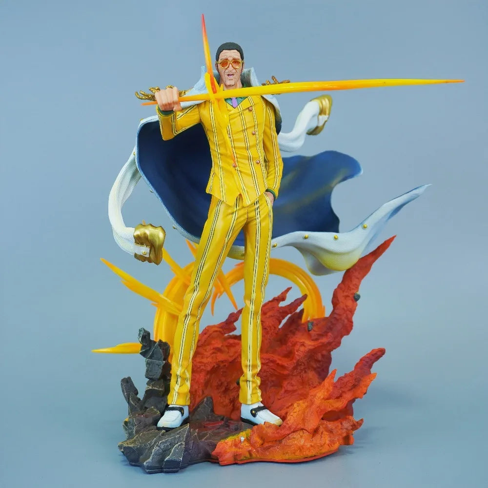 27.5cm One Piece Anime Figure — Borsalino PVC Action Statue, Desktop Collectible Model Toy, Gift for Fans