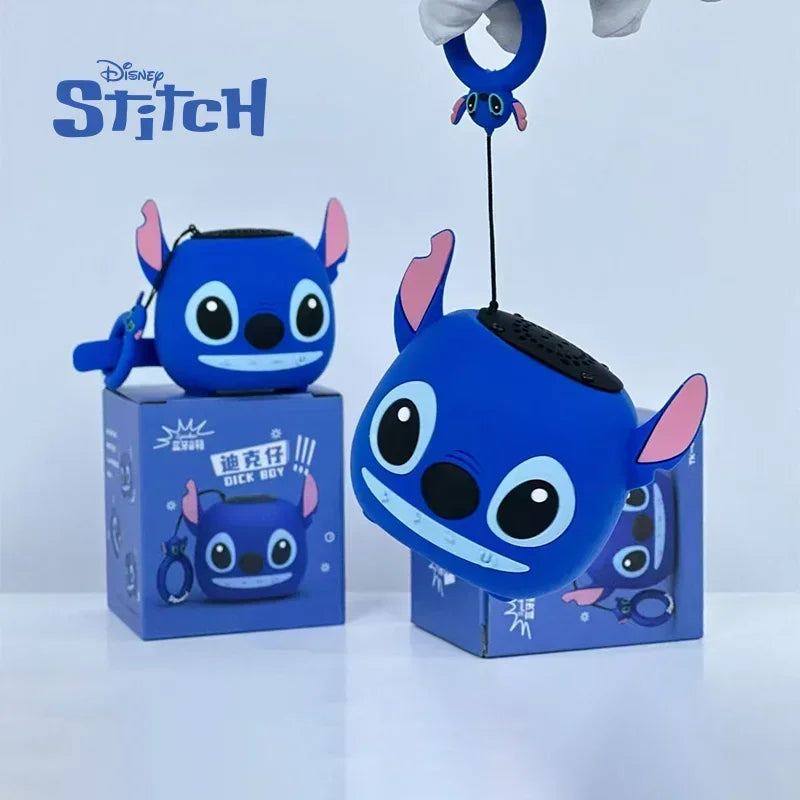Disney 3D Stitch Wireless Bluetooth Mini Speaker – Dual HIFI Stereo Bass with TF & FM Radio
