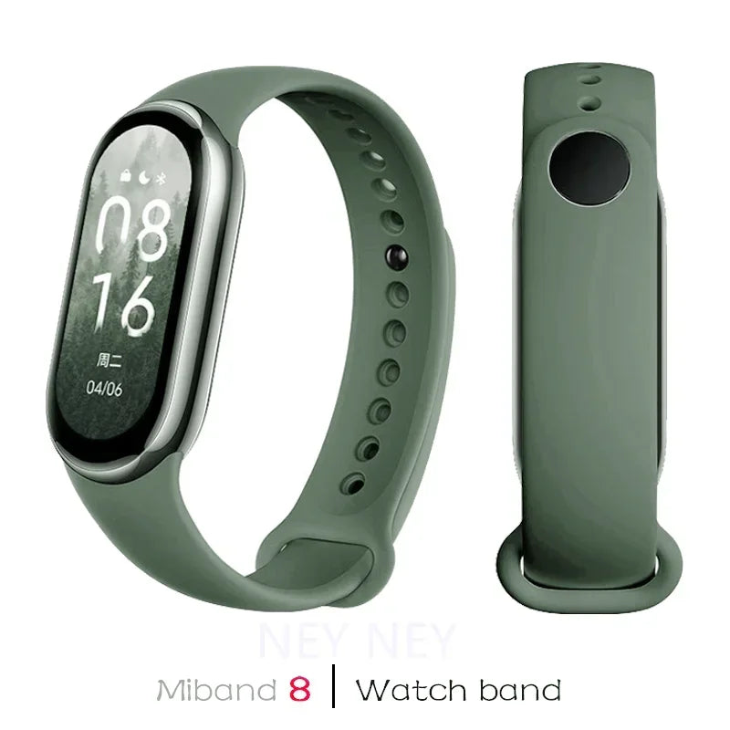 Waterproof Silicone Sport Strap for Xiaomi Mi Band 8/9 NFC – Replacement Smartwatch Bracelet