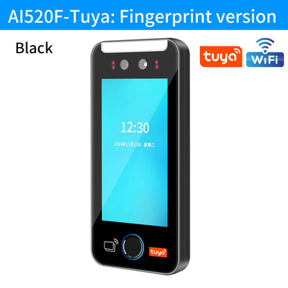 Asia Teco 5-Inch Face Recognition Access Control – WiFi TCP/IP Attendance Machine with Tuya App & Fingerprint Scanner