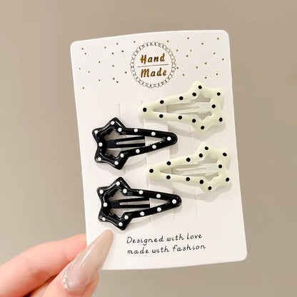 Cute Fish Hair Clips Set - 4PCS Blue & Yellow Elegant Side Hairpins for Women & Girls Fashion Accessories