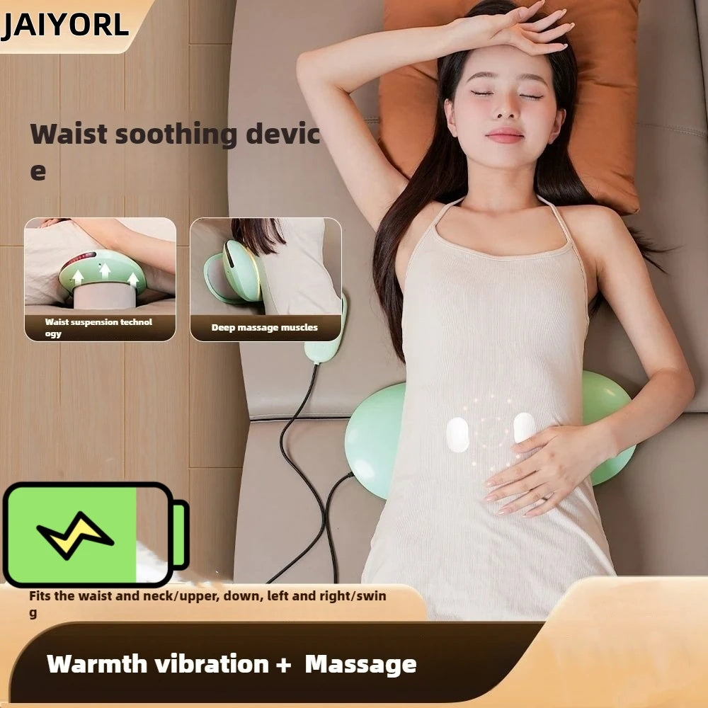 Electric Lumbar Traction Device Massager – Adjustable Intensity with Heat Function, Inflatable Back Stretcher