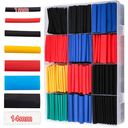 Heat Shrink Tube Kit - Thermoresistant Tubing for Electrical Wire & Cable Insulation and Protection