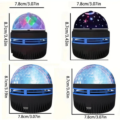 Galaxy Projection Light – LED Water Pattern Starry Sky Lamp, Aurora Projector and Mini Moon Star Night Light for Room Decor