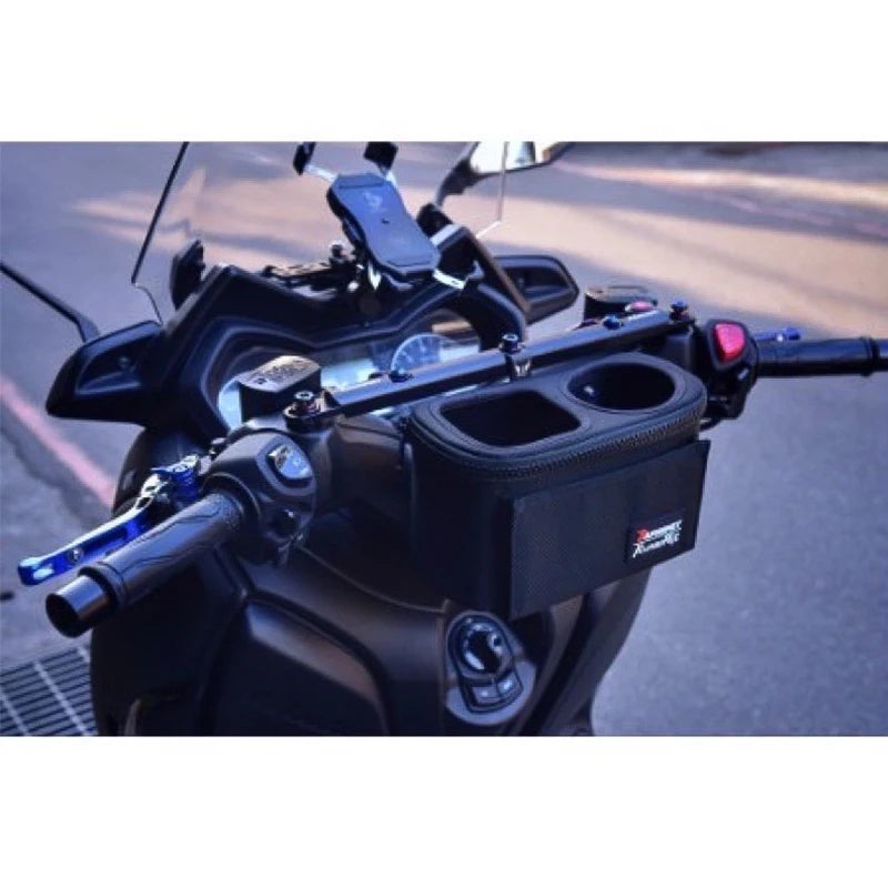 Yamaha NMAX/XMAX/TMAX Motorcycle Handlebar Cup Holder — Water Bottle Cage & Storage Bag for Scooters