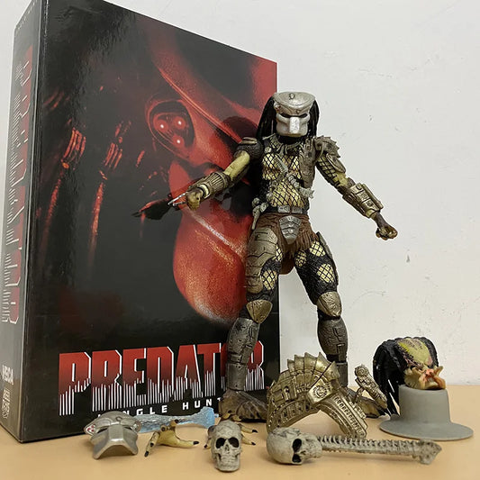 NECA Jungle Hunter Predator Action Figure — Movable Alien Collectible Model Toy for Kids and Fans