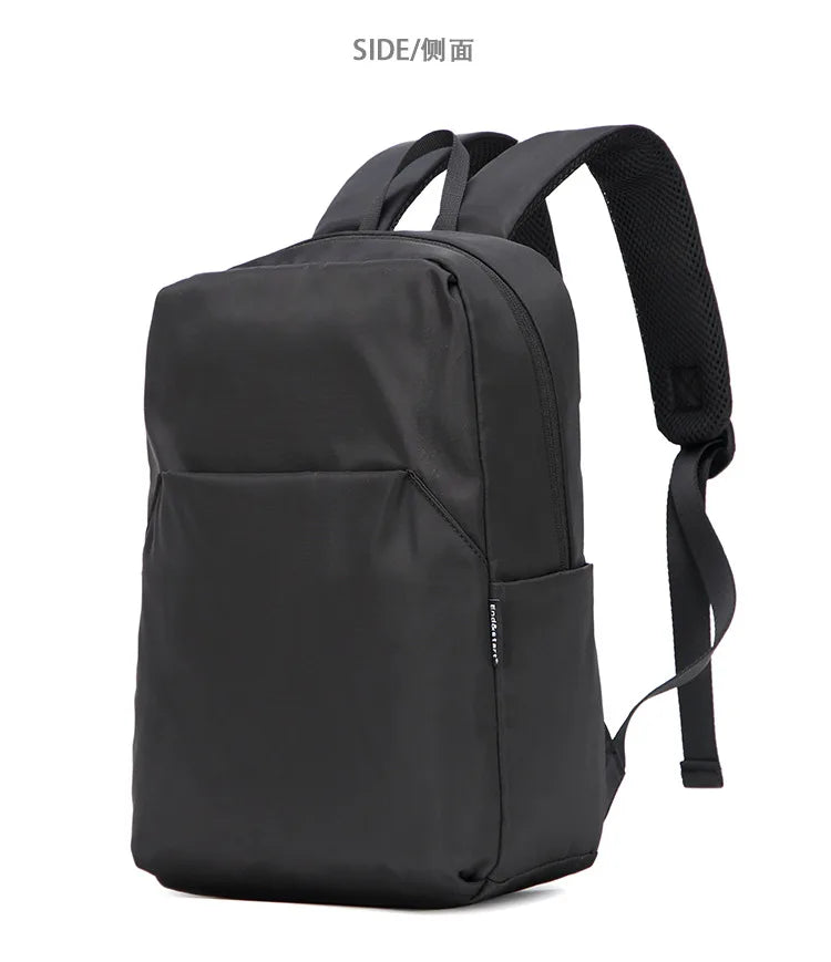 Mini Canvas Men’s Backpack – Black Rucksack, Waterproof School & Travel Bag