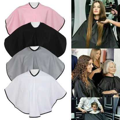 Hair Dye Tools – Short Square Black Waterproof Hairdressing Cape, Barber Salon Cutting Cloth Wrap