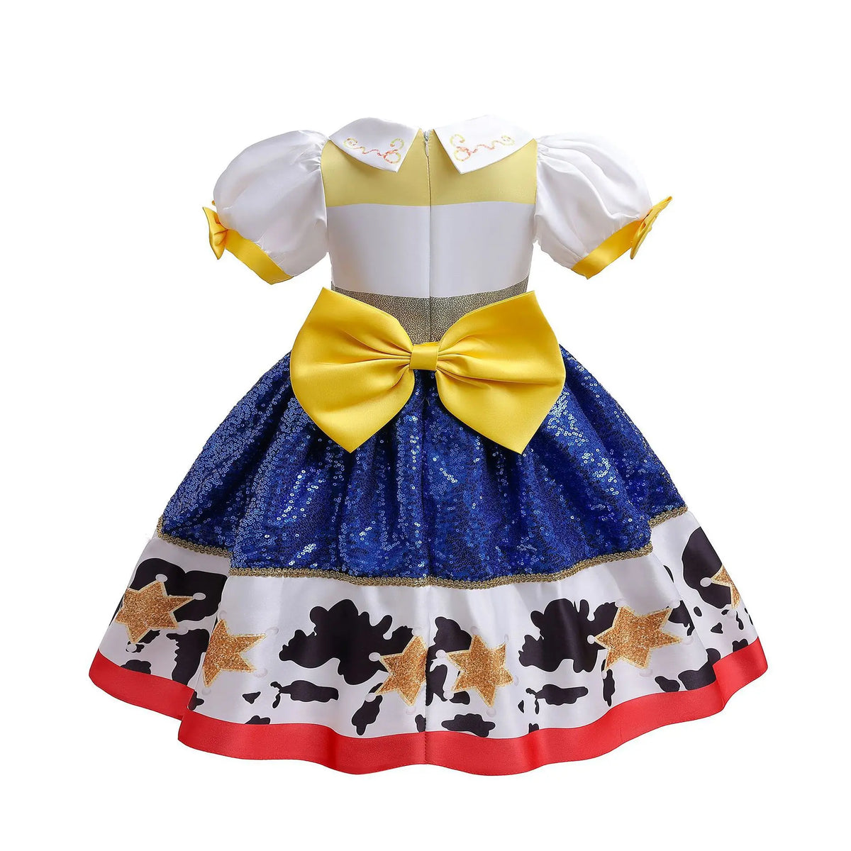 Jessie Cowgirl Costume Dress for Girls - Toy Story Inspired Halloween Cosplay Party Outfit