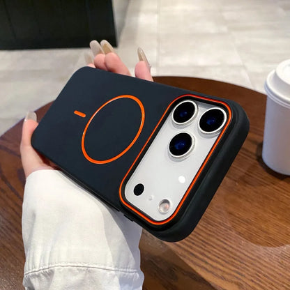 Luxury Magnetic Matte Phone Case - Soft Shockproof MagSafe Cover for iPhone 17 Pro Max & More