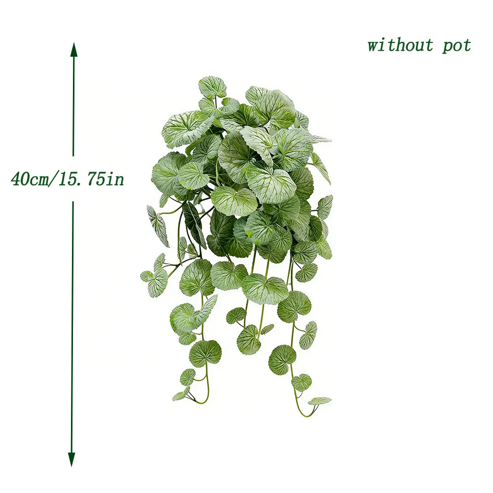 Artificial Begonia Vine - Silk Hanging Magnolia Leaf Garland for Home, Garden & Wall Decor