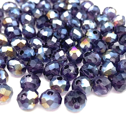Faceted Crystal Glass Beads 2-8mm Loose Spacer Beads for DIY Jewelry Making Bracelets & Earrings
