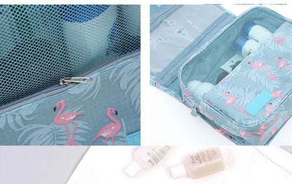 Waterproof Hanging Travel Makeup Bag – Bathroom Cosmetic Organizer for Men & Women