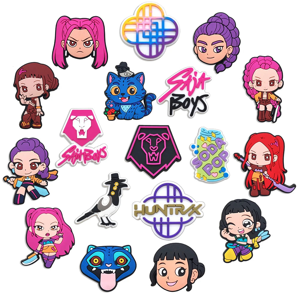 KPop Demon Hunters Shoe Charms – Premium Clog Decorations & Popular Shoe Accessories