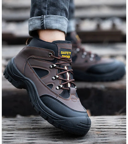 Lightweight Men's Safety Boots – Steel Toe, Anti-Puncture, Non-Slip Work Sneakers, Indestructible Work Shoes