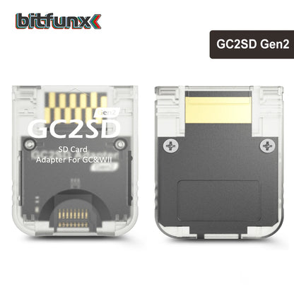 BitFunx GC2SD Micro SD Card Adapter - Swiss SD Memory Card Adapter for Nintendo GameCube & Wii Consoles