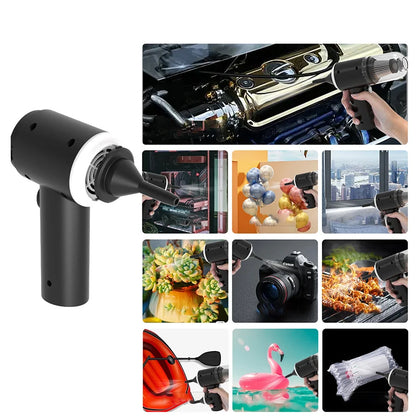 9000Pa Wireless Car Vacuum Cleaner – USB Rechargeable 1200mAh Mini Wet & Dry Portable Household Cleaner