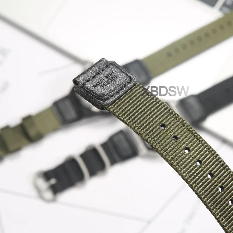 18mm Nylon Watch Band for Casio AE1200 AE1300 AE1000 AE1500 - Replacement Strap for A158W A159 MRW-200H SGW-300H PRG270 Watches