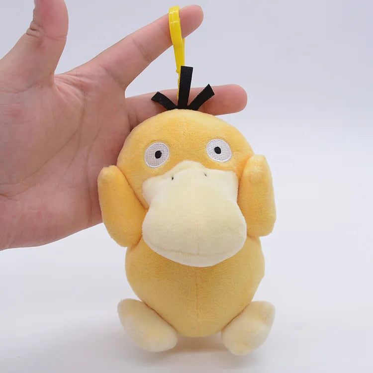 Pokemon Plush Cartoon Keychain Toys – Pikachu, Charmander, Psyduck, Squirtle, Snorlax Anime Figures, Kids Toy Xmas Gift