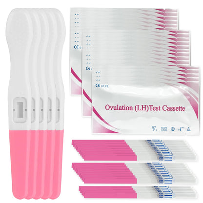 Pelvifine Ovulation & Pregnancy Test Kit – 25 Ovulation Strips & 5 Pregnancy Test Sticks for Accurate Fertility Tracking