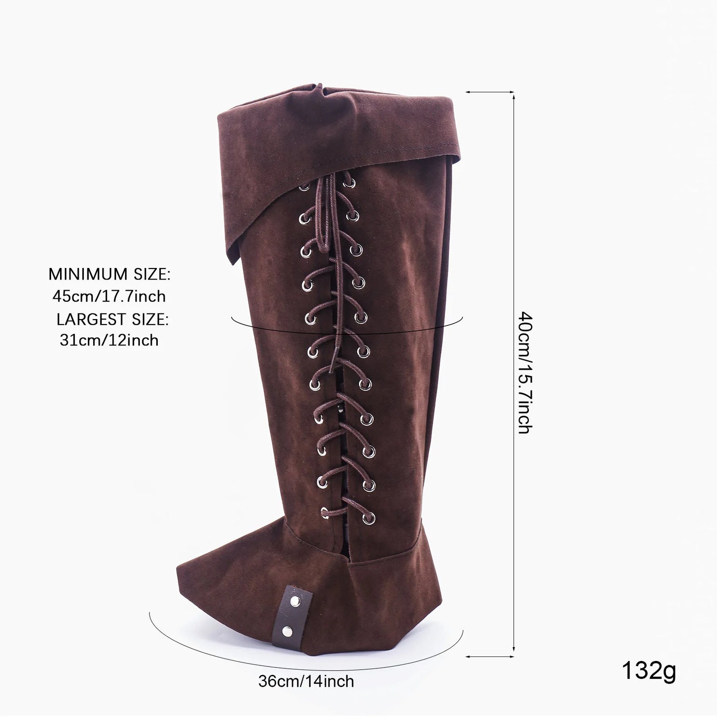 Halloween Medieval Bandage Shoe Covers – Unisex Leg Guard Boots for Viking, Warrior & Knight Cosplay Armor