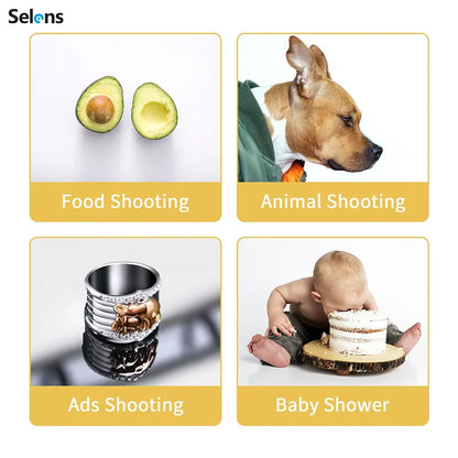 Selens 40x90cm PVC Photo Backdrop - Waterproof Matte Seamless Vinyl Background Board for Studio Product Photography