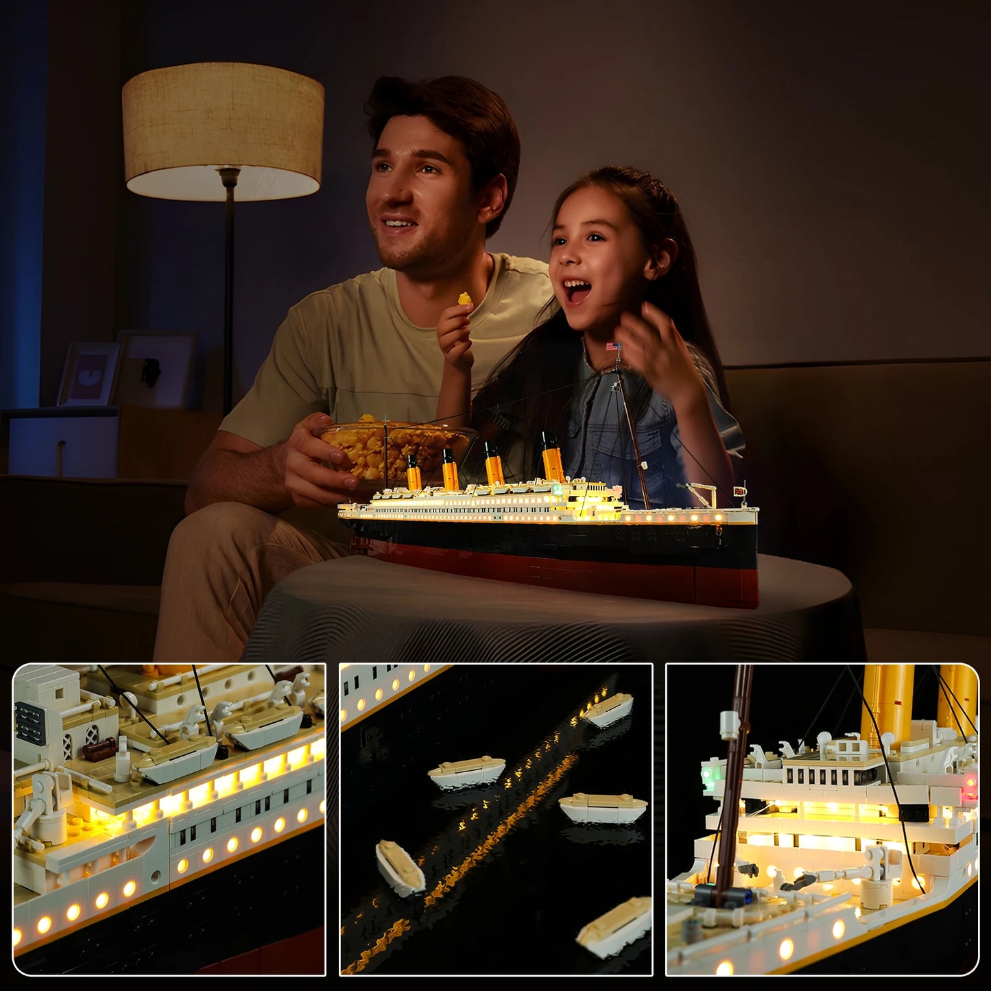 LEGO Titanic 10294 LED Light Kit - LED Lighting Set for Titanic Building Blocks Display Model