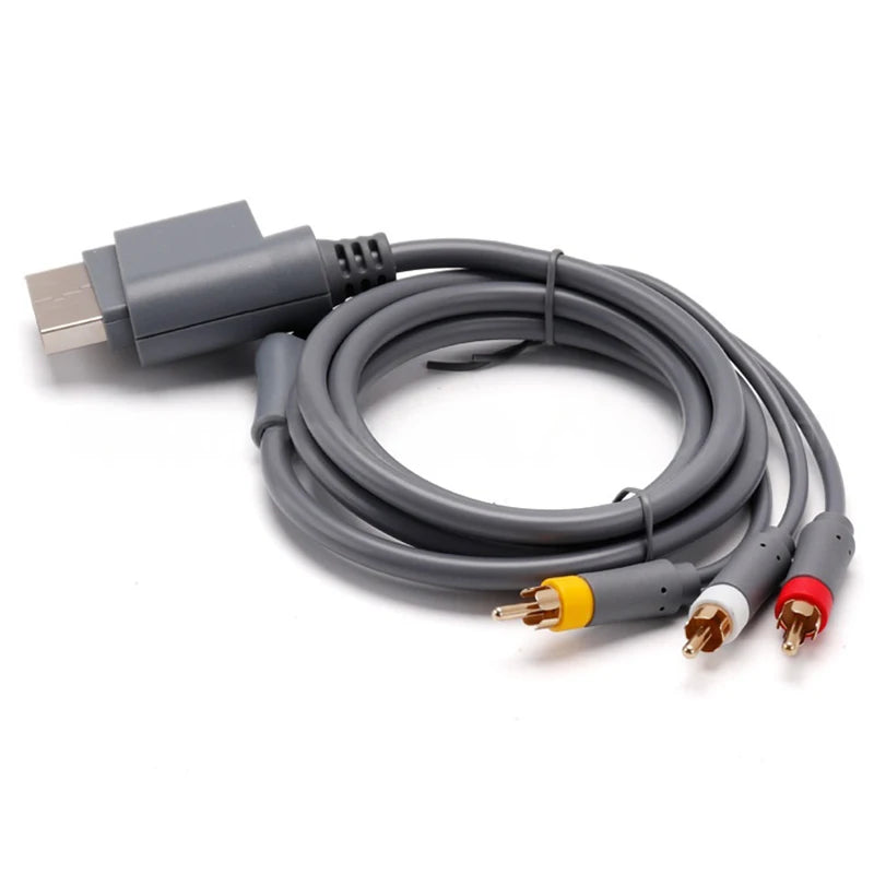 1.8m AV Audio Video Cable for Xbox 360 Game Console Controller Extension Cord for Microsoft Xbox360 AV Connection Wire
