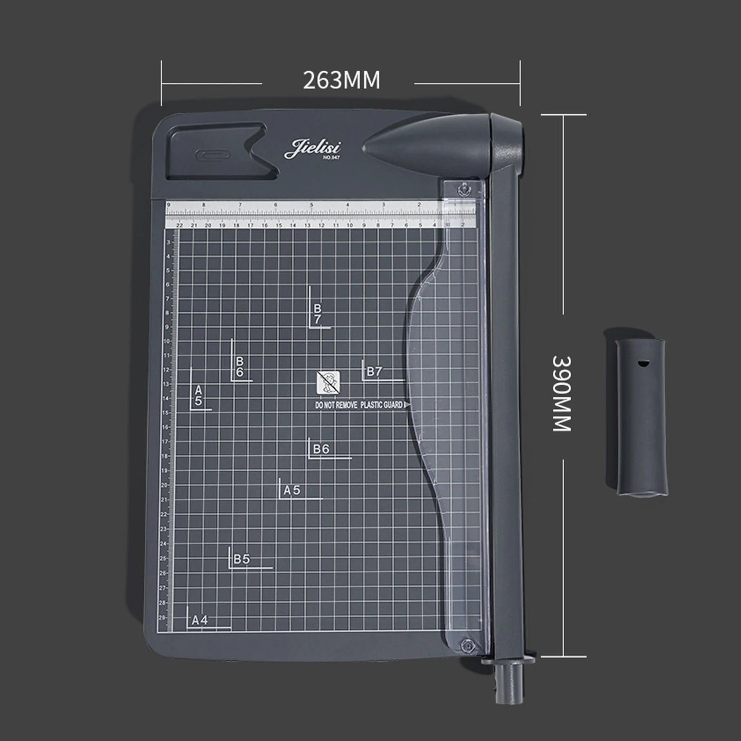 JIELISI Mini A4 Paper Trimmer — Desktop Guillotine Cutter with Safety Cutter Head for Precise Paper Cutting