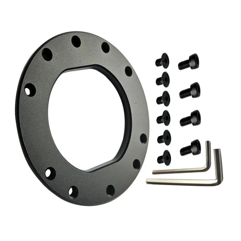 70mm Hole Spacing Fanatec QR2 Adapter Plate – CNC Machined Aluminum Alloy for Steering Wheels, Anodized Finish
