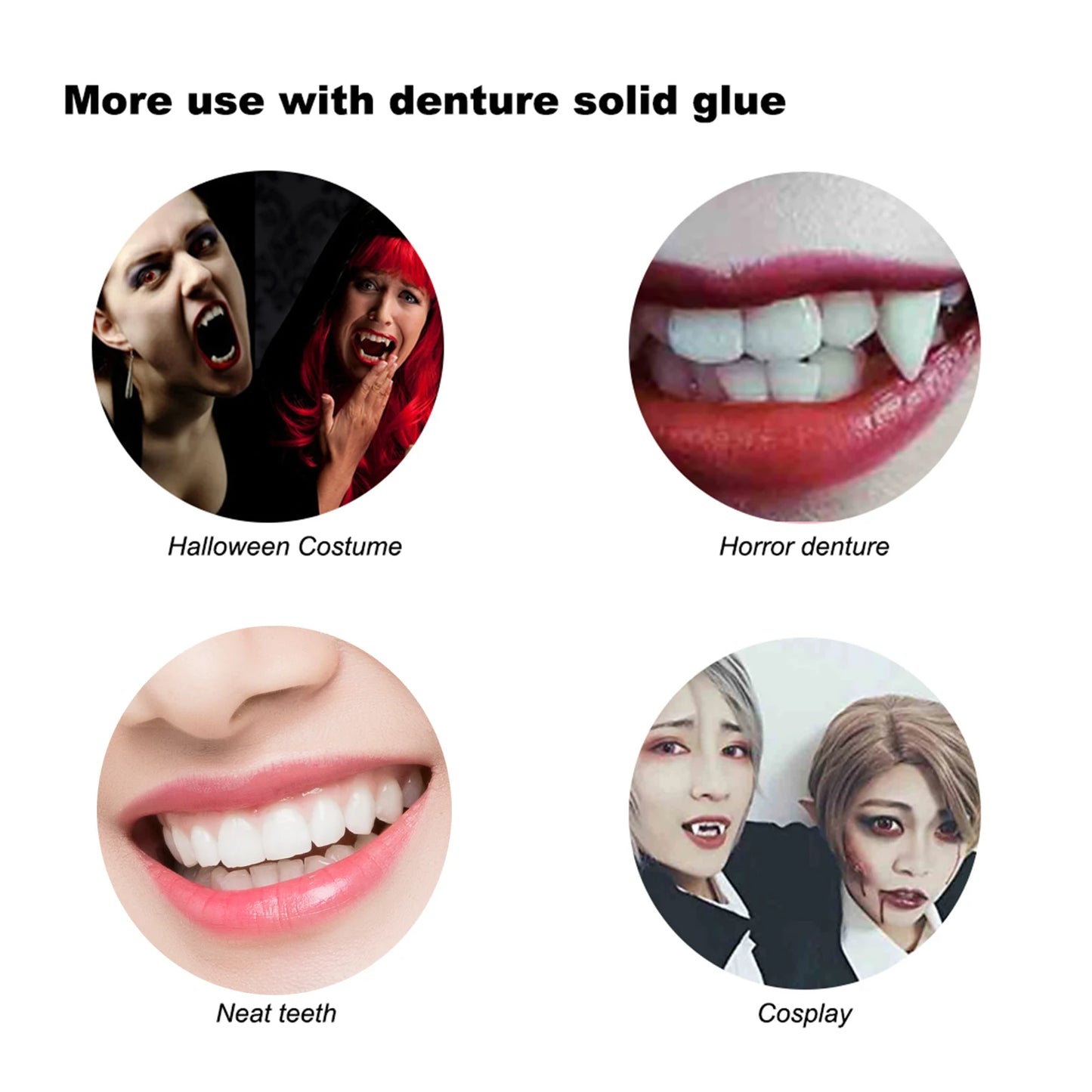 Resin False Teeth & Solid Gums — Temporary Filling Material for Dentistry, Oral Care, Denture Restoration 20/30ml