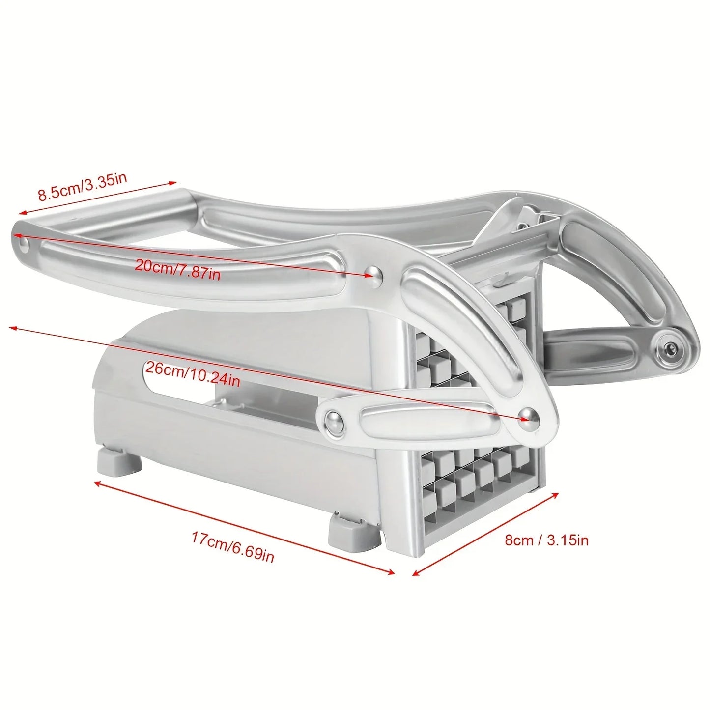 Multifunction Stainless Steel Manual Vegetable Cutter – Potato, Cucumber, and Fruit Slicing Machine