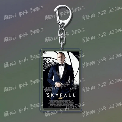 Classic Movie Keychains – Jaws, Fight Club, Avatar Pendant Key Rings for Bags & Fan Gifts