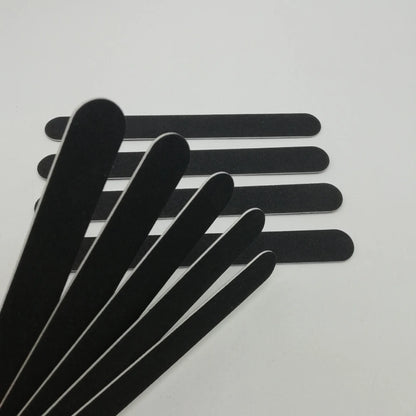 5/10/50PCS Professional Double-Sided Nail Files – 100/180 Grit Black Emery Boards for Salon & Home Nail Care
