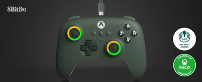 8BitDo Ultimate C Wired USB Gamepad with Hall Effect Joysticks for Xbox Series X/S, Xbox One, PC Windows 10/11