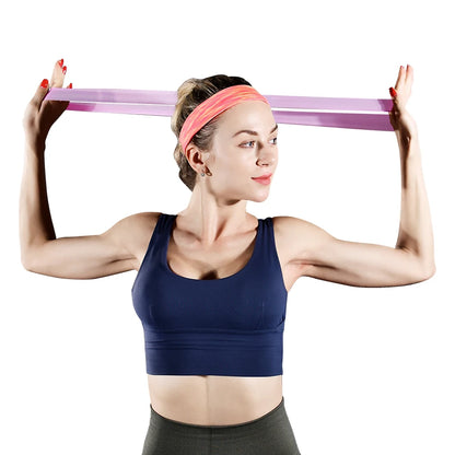 Get Fit Anywhere: Elastic Resistance Bands for Home Training, Yoga, Pilates, Crossfit - Stretching Workout Gym Equipment for Versatile Fitness Routines