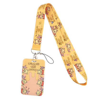 Cartoon Stitch Credential Holder Lanyard – Cute Neck Strap for Keychain, Pass & Credit Card Holder Accessories