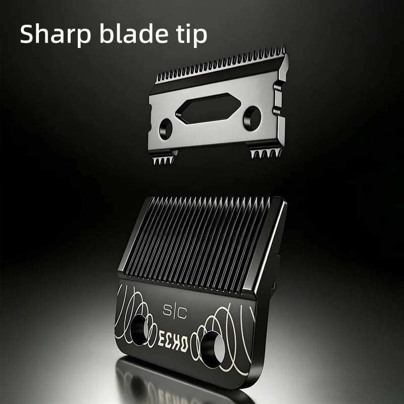 SC ECHO PHANTOM Professional Electric Hair Clipper – Crunch Blade Fade Trimmer for Men Barbershop Use (VGR 8148 Compatible)