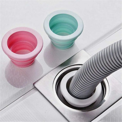Household Sewer Pipe Seal Ring - Anti-Odor Telescopic Washing Machine Floor Drain Plug Connector - Kitchen Bathroom Pipe Accessories