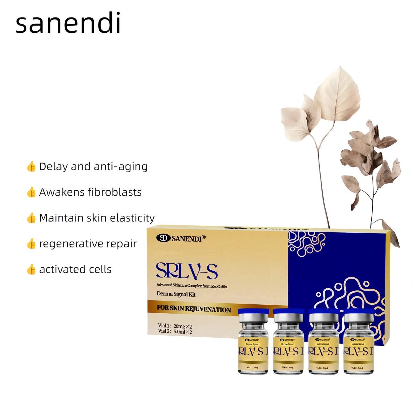 Exosomes Stem Cell Hyaluronic Acid Booster — Anti-Aging & Whitening Skin Care Treatment for Face