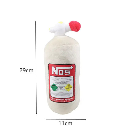 Car Neck Pillow - Plush NOS Bottle Headrest Cushion for Driver & Front Passenger Seat, Car Interior Decor Pillow