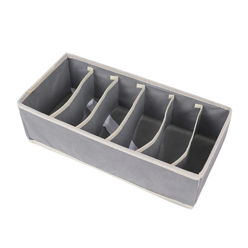 Foldable Underwear & Sock Organizer Box – Wardrobe Drawer Storage Divider for Bras, Pants, Scarves & Ties Closet Organizer