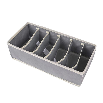 Foldable Underwear & Sock Organizer Box – Wardrobe Drawer Storage Divider for Bras, Pants, Scarves & Ties Closet Organizer