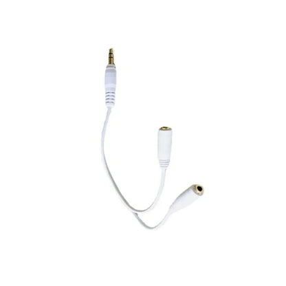 Dual Female 3.5mm Audio Y Splitter Cable 1 Male to 2 Female Adapter for Earphones Headphones MP3 MP4