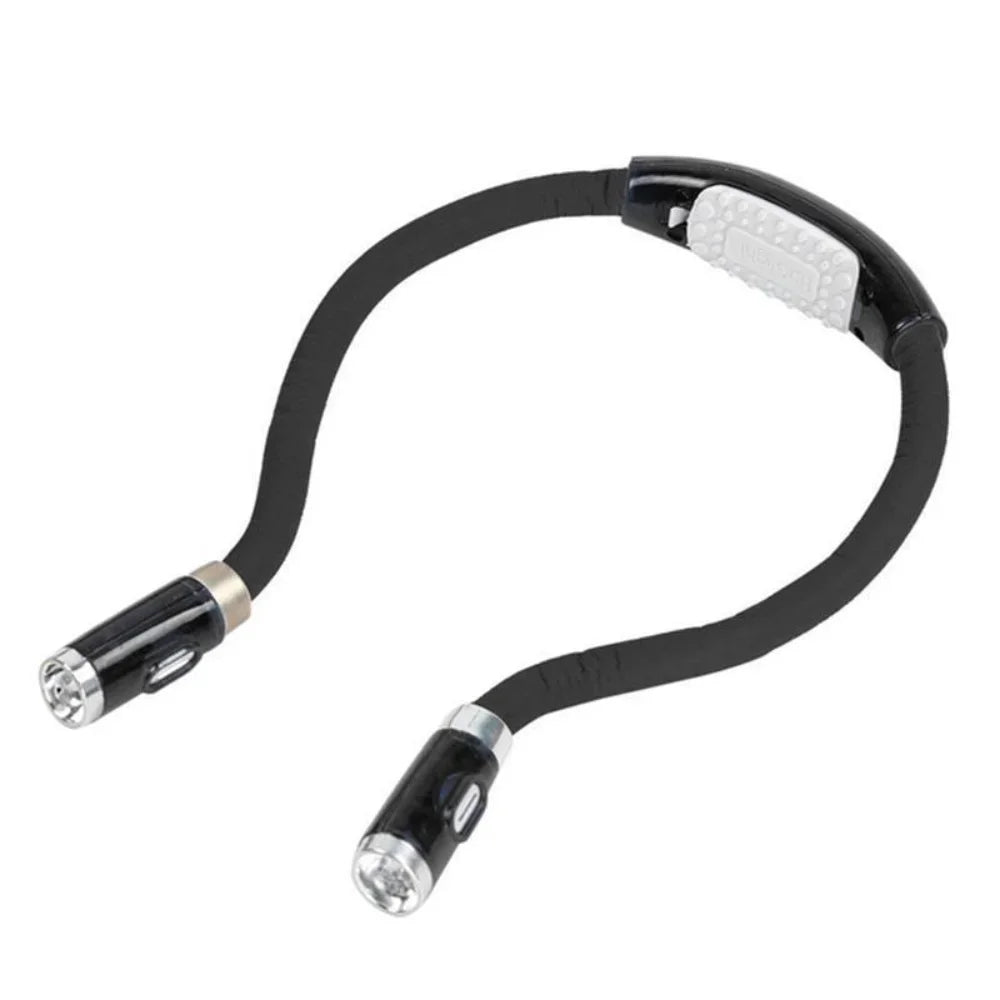 Hands-Free LED Neck Reading Light - Adjustable 360° Flexible Lamp for Reading & Crocheting