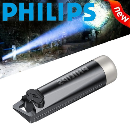 Philips SFL1121 Mini LED Flashlight - Rechargeable EDC Keychain Light for Camping, Hiking, and Everyday Use