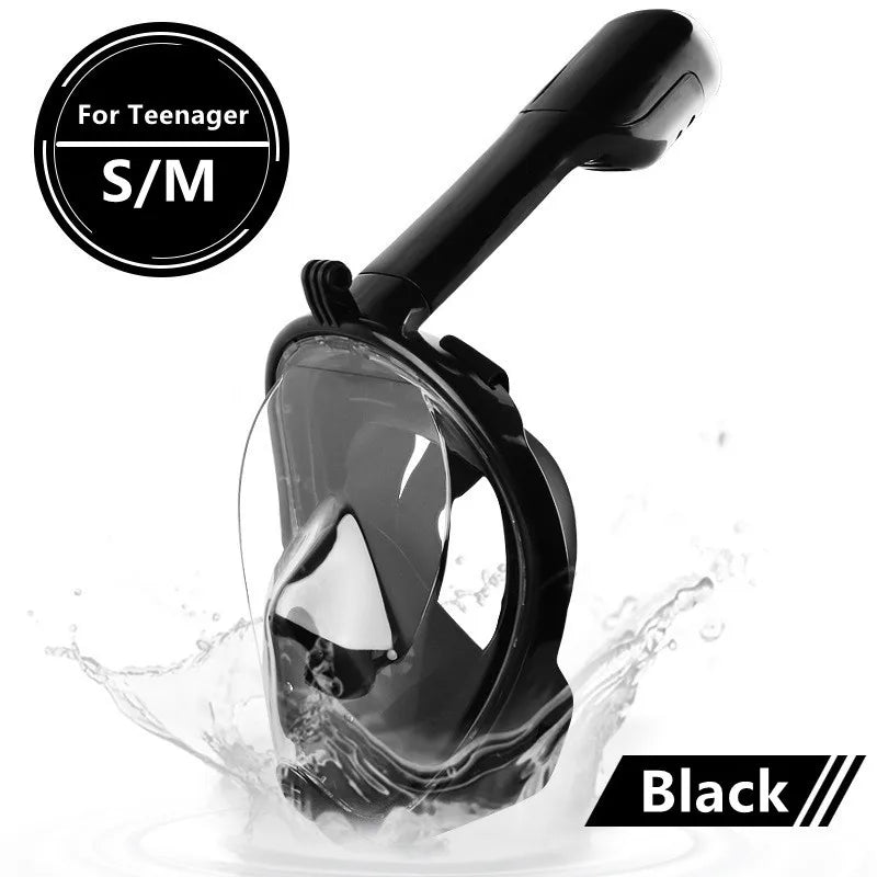 Full Face Scuba Diving Mask - Anti-Fog Waterproof Snorkeling Mask for Adults & Kids
