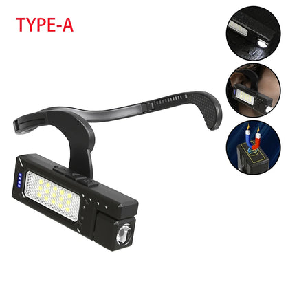 2025 Ear-Hanging LED Headlamp 1000 Lumens – Motion Sensor Hands-Free Light with 3 Modes for Camping, Running & Repair