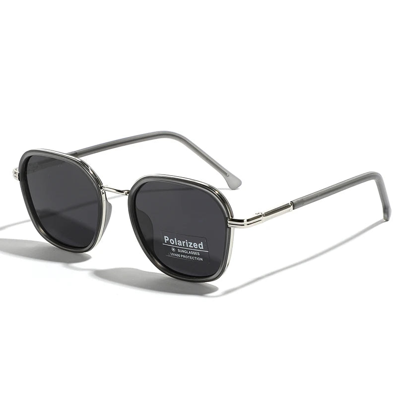 OVZA TR90 Polarized Sunglasses – Fashion Square Frame Driving Glasses for Men & Women S2074