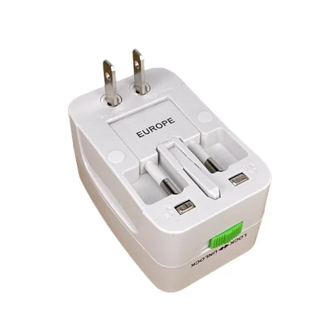 Universal Power Plug Adapter - International Travel AC Charger Converter for EU, US, AU, UK, Electrical Socket Outlet